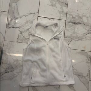 Columbia Classic White Fleece Jacket